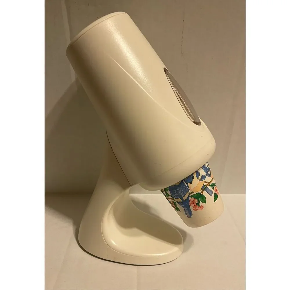 VTG Dixie 3oz Cup Holder Dispenser Space Age Retro Bathroom Kitchen Counter Top